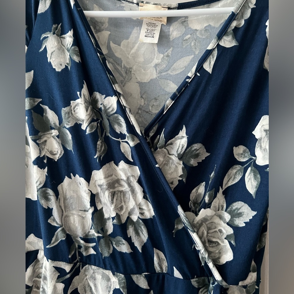 FLORAL WRAP DRESS - Picture 2 of 6